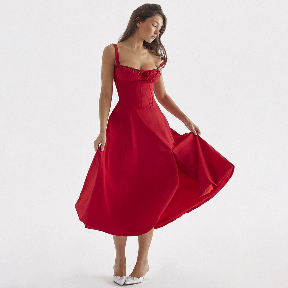 Stephine Milk Maid Dress