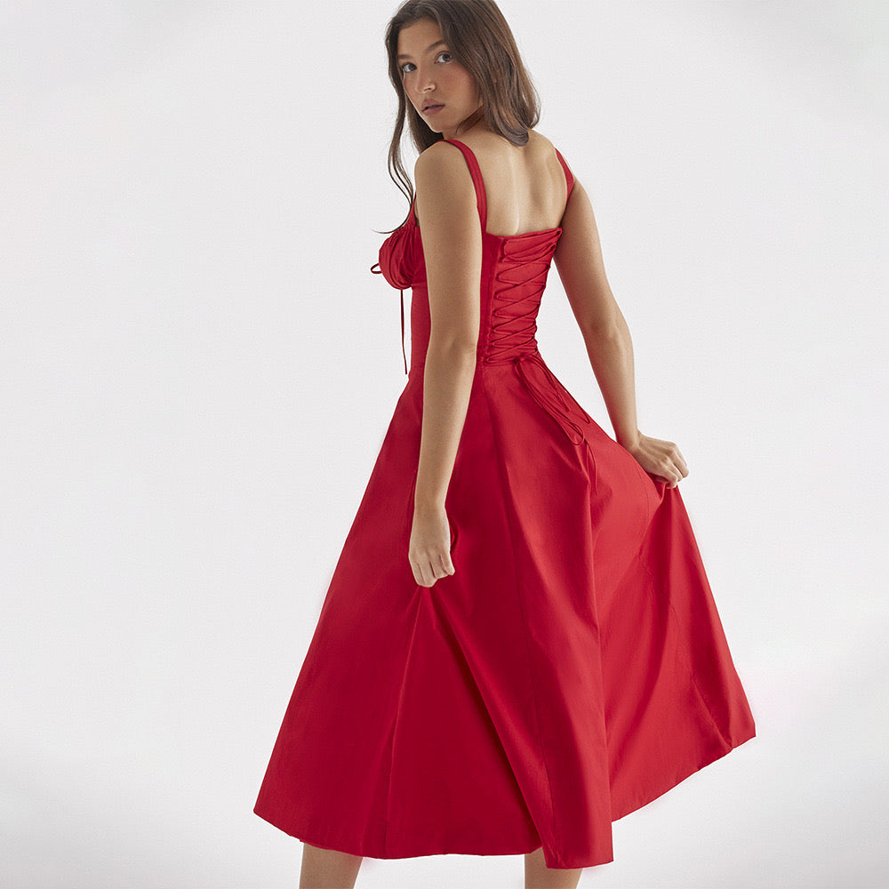 Stephine Milk Maid Dress