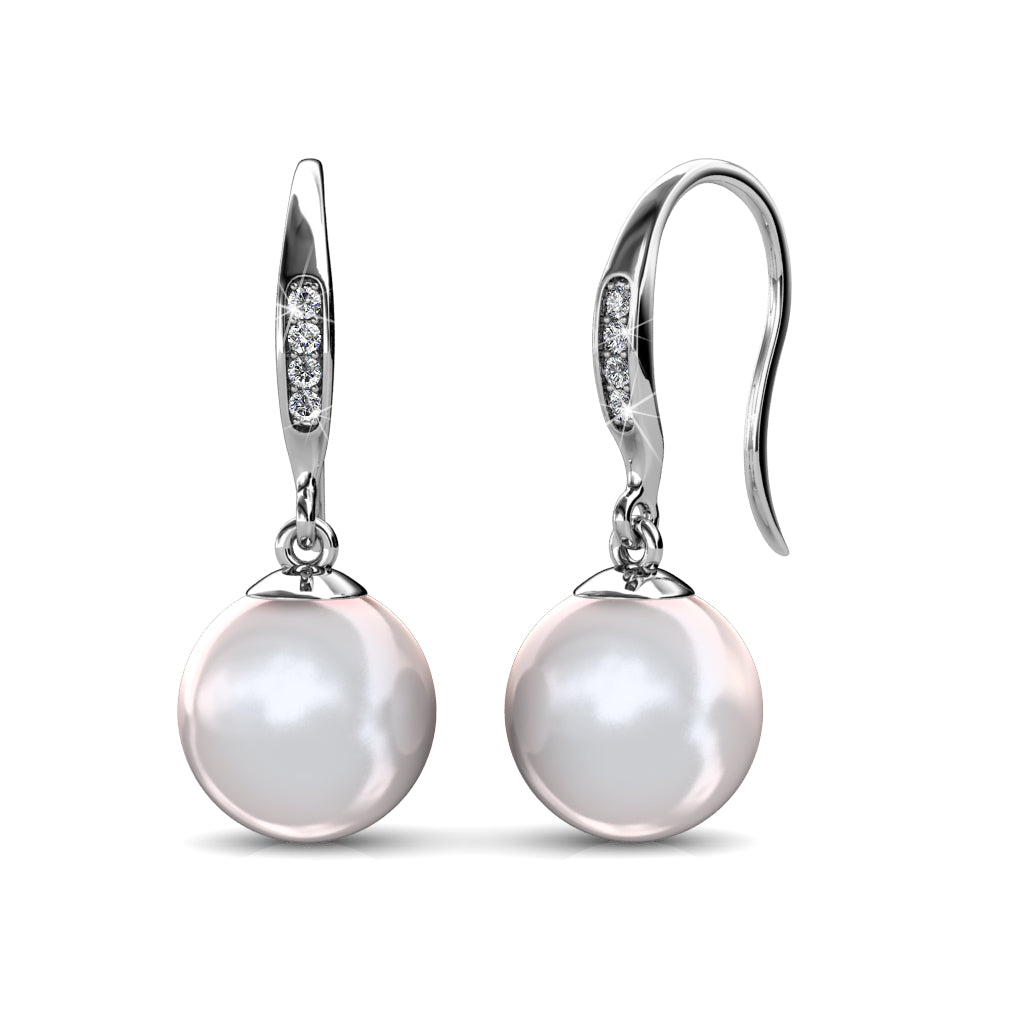 Sally Dangle Pearl Earrings