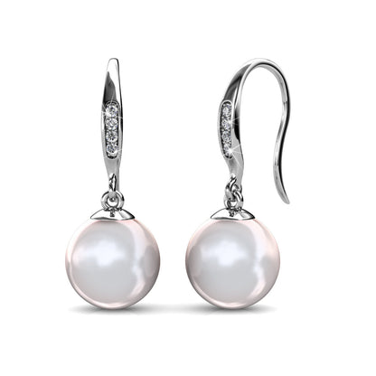 Sally Dangle Pearl Earrings