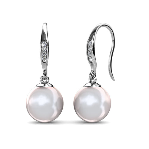Sally Dangle Pearl Earrings