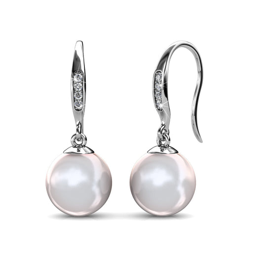 Sally Dangle Pearl Earrings