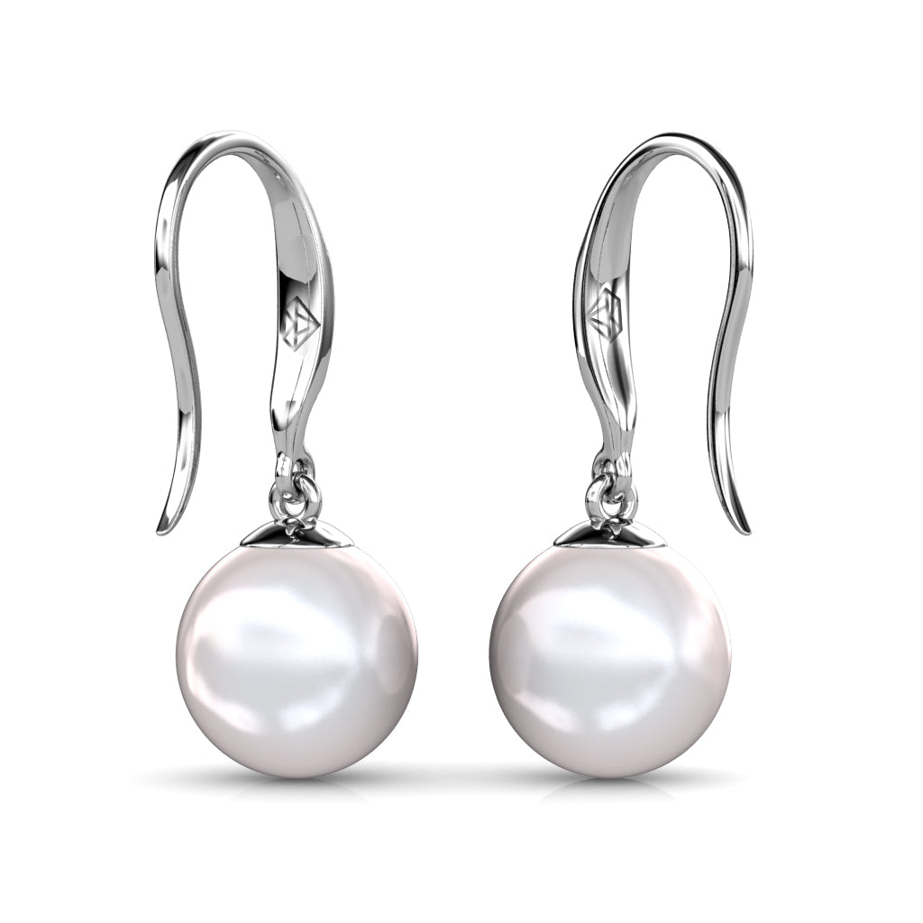 Sally Dangle Pearl Earrings