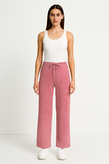 Snatched Striped Drawstring Pants