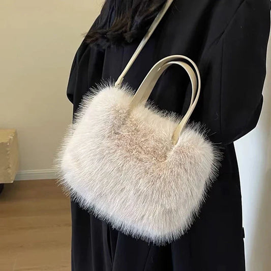 Tara Faux Fur Shoulder Bag