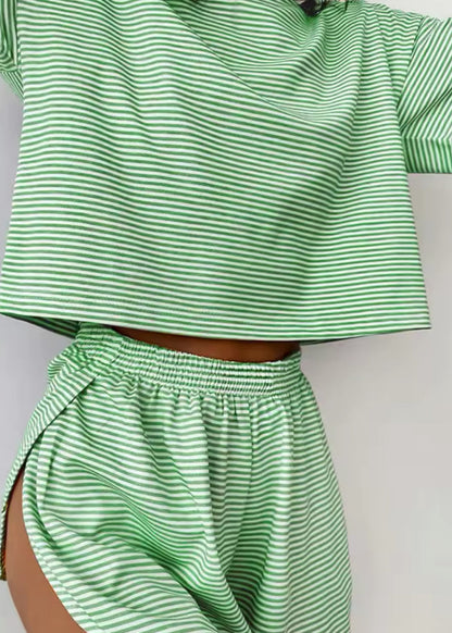 Primora's 2-Piece Striped Lounge Set