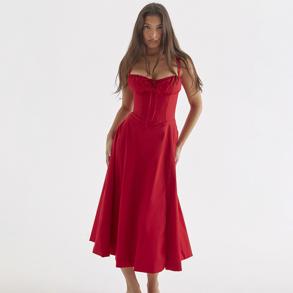 Stephine Milk Maid Dress