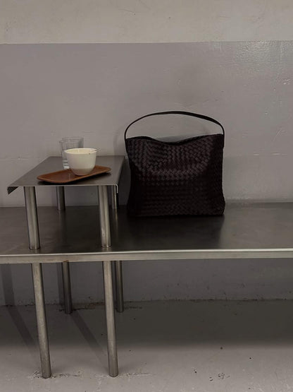 Alessia Interwoven Fabric Tote Bag
