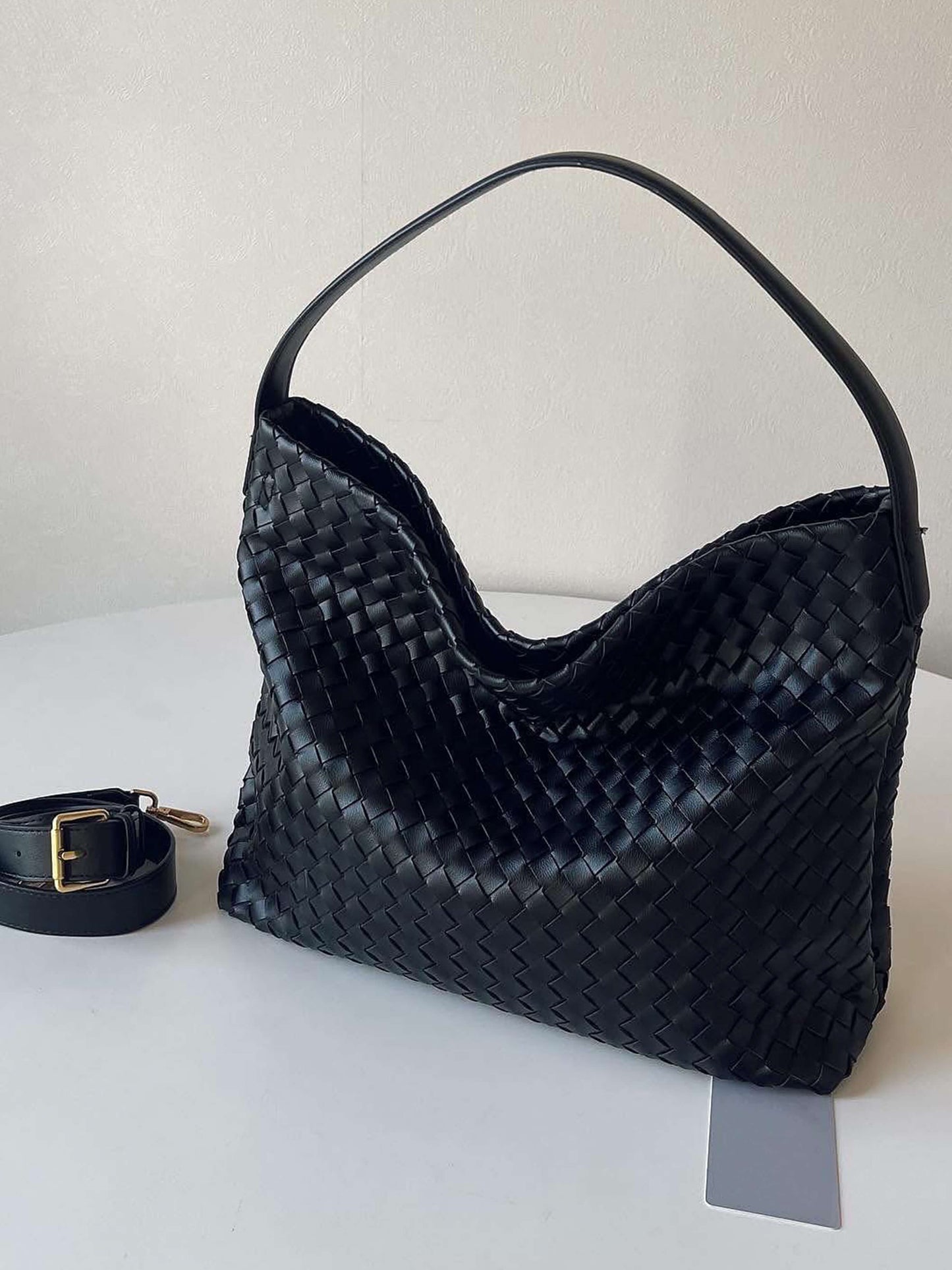 Alessia Interwoven Fabric Tote Bag