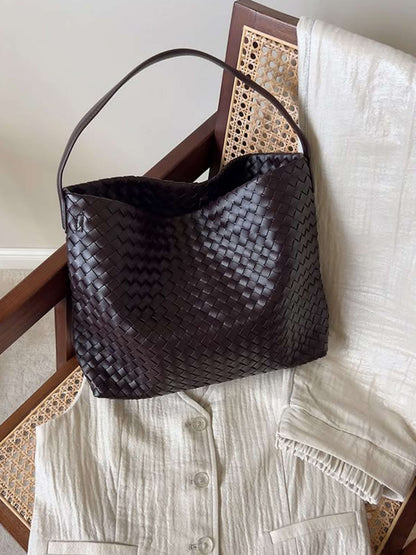 Alessia Interwoven Fabric Tote Bag