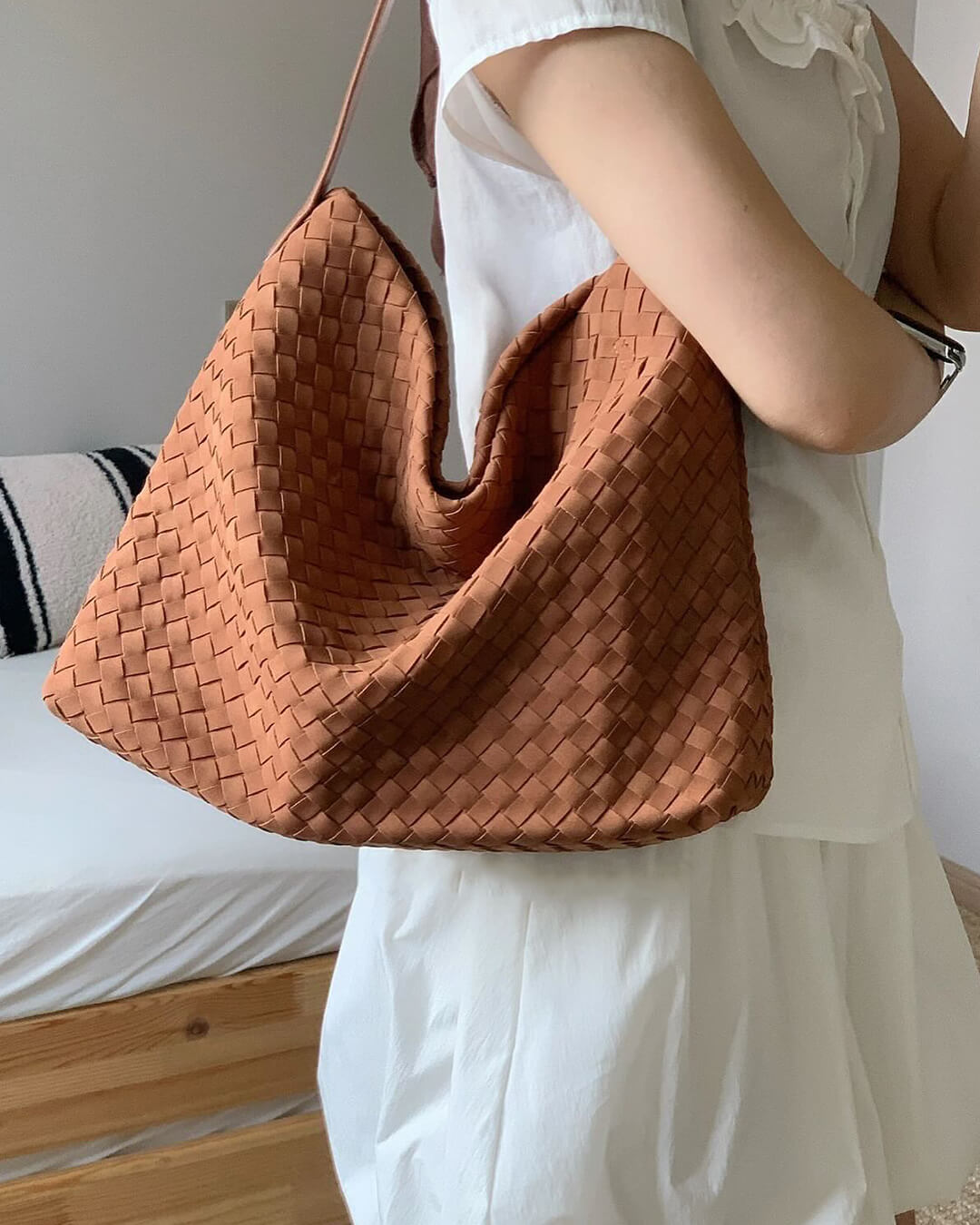 Odette Chic Suede Tote Bag