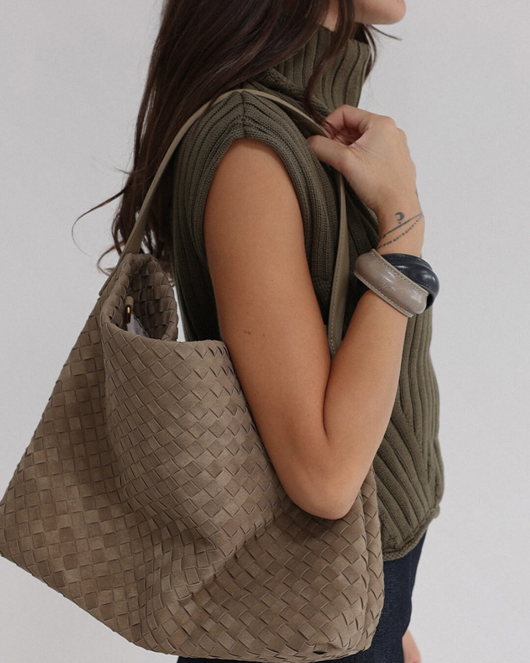 Odette Chic Suede Tote Bag