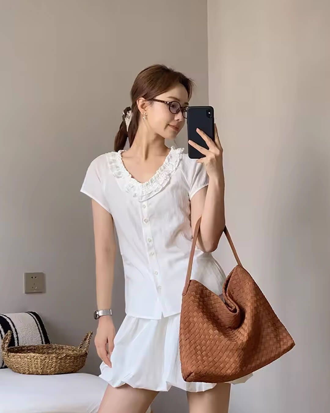 Odette Chic Suede Tote Bag