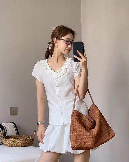 Odette Chic Suede Tote Bag