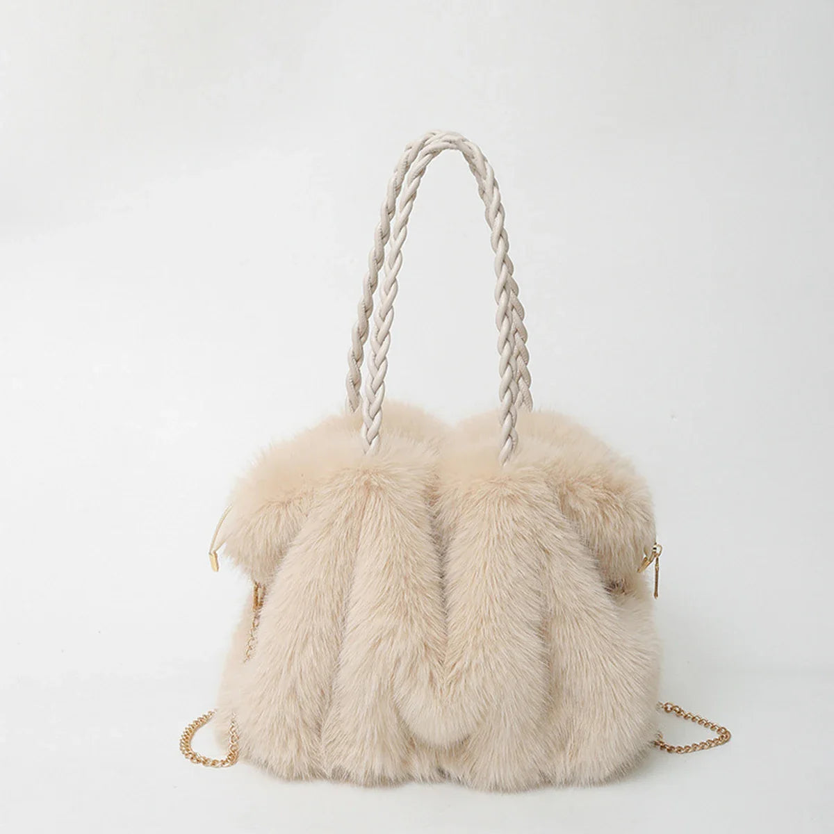 Adelina Faux Fur Tote Bag