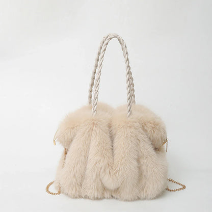 Adelina Faux Fur Tote Bag