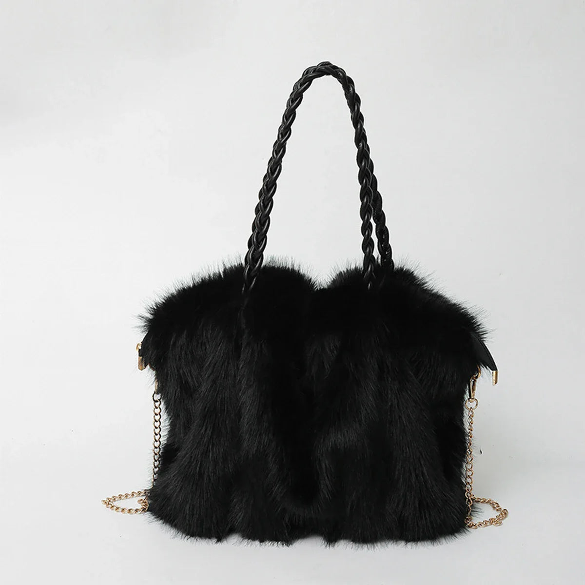 Adelina Faux Fur Tote Bag