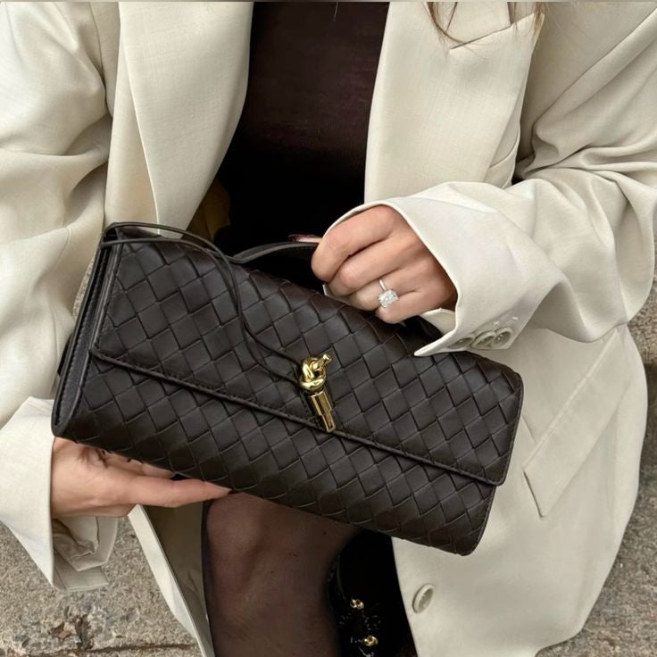 Maison Selene Woven Clutch