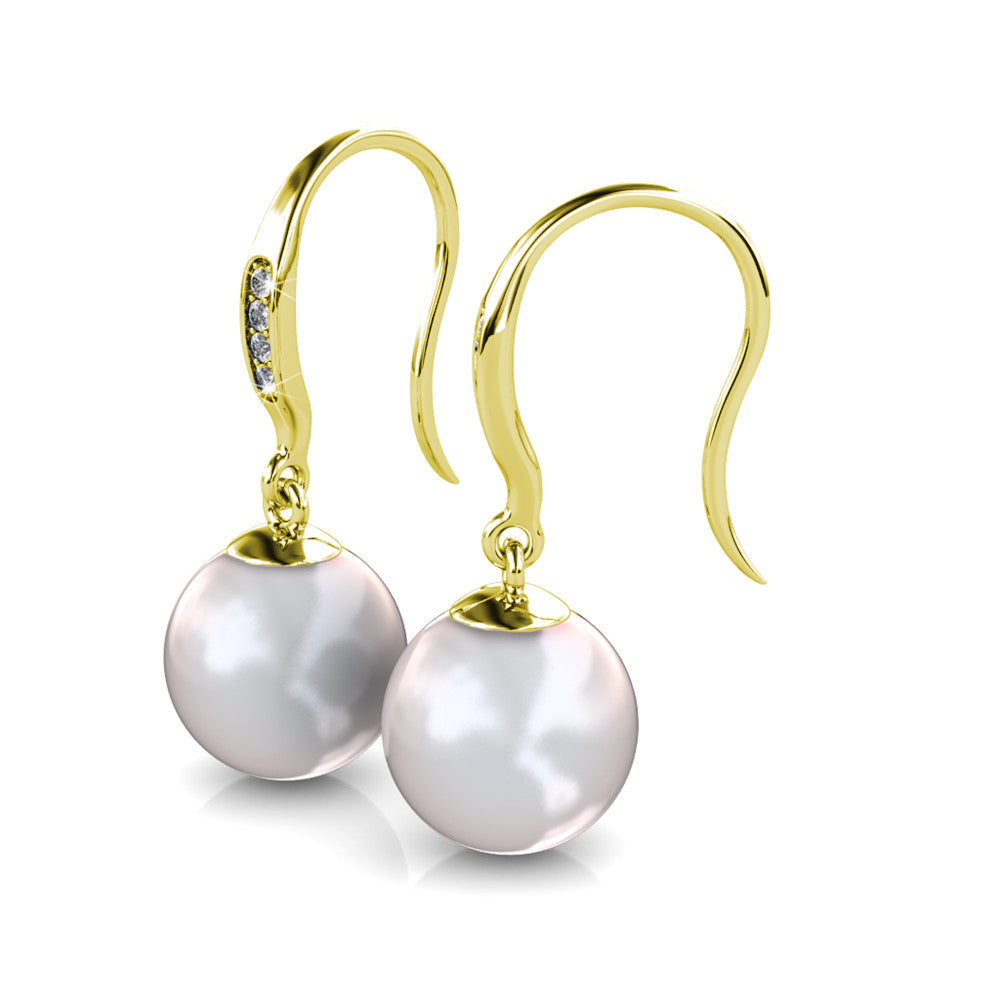Sally Dangle Pearl Earrings