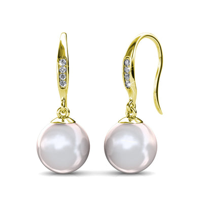 Sally Dangle Pearl Earrings