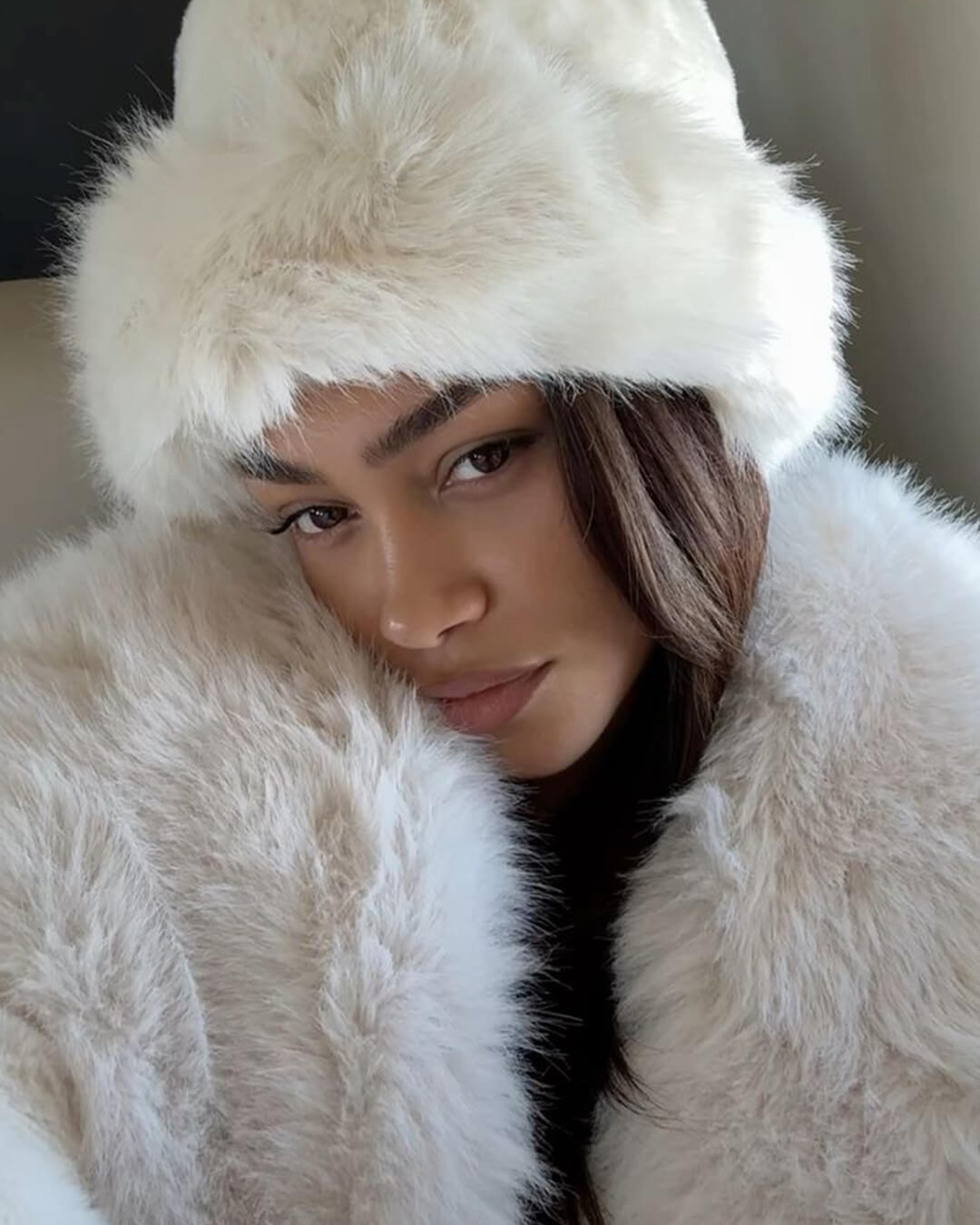 Maristella Faux Fur Hat