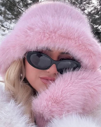 Maristella Faux Fur Hat